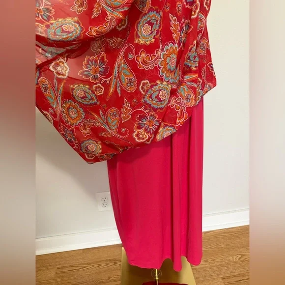 Rabbit Rabbit Rabbit Red Floral Maxi Dress - Picture 3 of 8